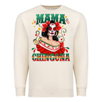 Sandshell Mama Chingona Skull Premium Sweatshirt - texasbilliewilder