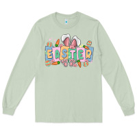 Matcha easter  rabbit Long Sleeve Tee - MaliasSmallBusiness