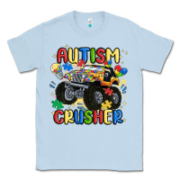 Dusty Blue autism crusher Classic Tee - MaliasSmallBusiness