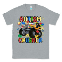 Heather Grey autism crusher Classic Tee - MaliasSmallBusiness
