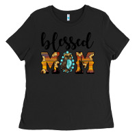 Black blessed mom Ladies Tee - JahusDesignShop
