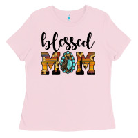 Bubblegum Pink blessed mom Ladies Tee - JahusDesignShop
