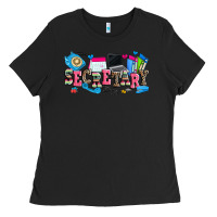 Black secretary Ladies Tee - Zillion Design Studio