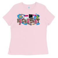 Bubblegum Pink secretary Ladies Tee - Zillion Design Studio