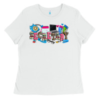 White secretary Ladies Tee - Zillion Design Studio