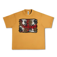 Peanut Butter Christmas red plaid background Urban Heavy Tee - BarkalooDesign