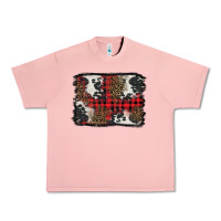 Salmon Christmas red plaid background Urban Heavy Tee - BarkalooDesign