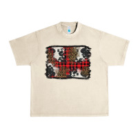Sandshell Christmas red plaid background Urban Heavy Tee - BarkalooDesign