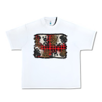White Christmas red plaid background Urban Heavy Tee - BarkalooDesign