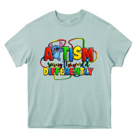 Arona autism stitch seeing the world differently Heavy Core Tee - Zillion Design Studio