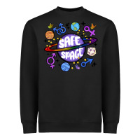 Black safe space Heavyweight Sweatshirt - MaliasSmallBusiness