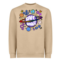 Mushroom safe space Heavyweight Sweatshirt - MaliasSmallBusiness