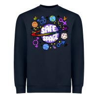 Navy safe space Heavyweight Sweatshirt - MaliasSmallBusiness