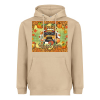 Mushroom fall school bus Heavyweight Hoodie - texasbilliewilder