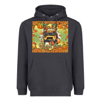 Fall School Bus Heavyweight Hoodie | Teevron