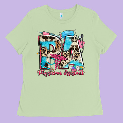 Pa Physician Assistant Ladies Tee Designed By Zillion Design Studio