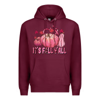 Burgundy its fall yall Premium Hoodie - texasbilliewilder
