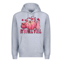 Heather Grey its fall yall Premium Hoodie - texasbilliewilder