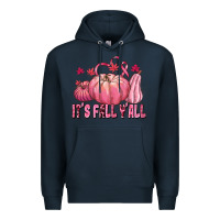 Navy its fall yall Premium Hoodie - texasbilliewilder
