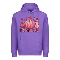 Purple its fall yall Premium Hoodie - texasbilliewilder