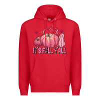 Red its fall yall Premium Hoodie - texasbilliewilder