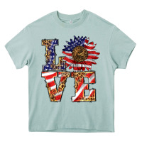 Arona patriotic sunflower love Heavy Core Tee - BarkalooDesign