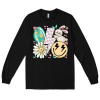 Black retro easter Long Sleeve Tee - MaliasSmallBusiness