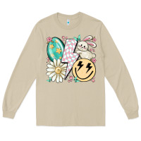 Mushroom retro easter Long Sleeve Tee - MaliasSmallBusiness