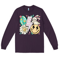 Plum retro easter Long Sleeve Tee - MaliasSmallBusiness