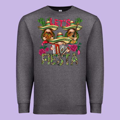 Let's Fiesta With Gnomes Premium Sweatshirt Designed By Nancycooperartshop