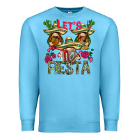 Ocean Blue Let's Fiesta with gnomes Premium Sweatshirt - NancyCooperArtShop