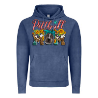 Vintage Denim pittbull mom Vintage Hoodie - Artiststas