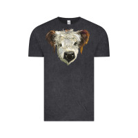Vintage Black white calf scottish Vintage Tee - BarkalooDesign