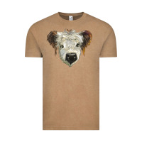 Vintage Coffee white calf scottish Vintage Tee - BarkalooDesign