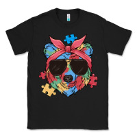 Black autism awareness bear Classic Tee - MaliasSmallBusiness