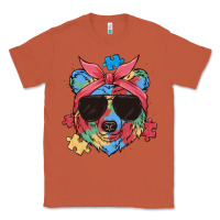 Copper autism awareness bear Classic Tee - MaliasSmallBusiness
