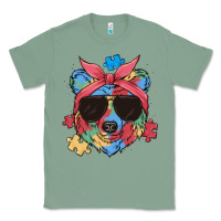 Sage autism awareness bear Classic Tee - MaliasSmallBusiness