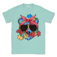 Seafoam autism awareness bear Classic Tee - MaliasSmallBusiness