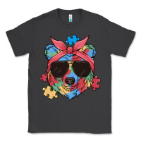 Smoke autism awareness bear Classic Tee - MaliasSmallBusiness