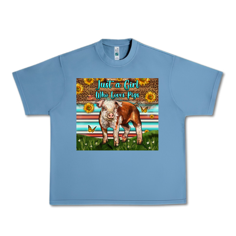 Just A Girl Who Loves Pig Urban Heavy Tee by LillyAllenDesigns | Teevron