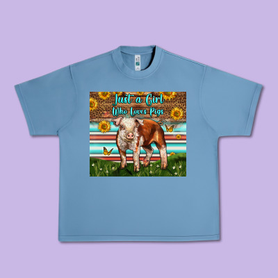Just A Girl Who Loves Pig Urban Heavy Tee Designed By Lillyallendesigns