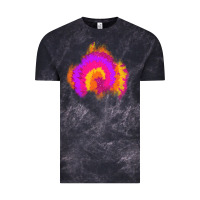 Cloud Black tie dye glitter patch Vintage Tee - AdoDesignShop