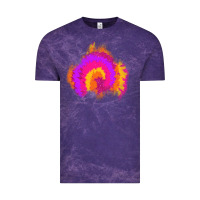 Cloud Purple tie dye glitter patch Vintage Tee - AdoDesignShop