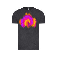 Vintage Black tie dye glitter patch Vintage Tee - AdoDesignShop
