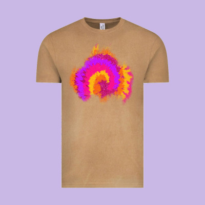 Tie Dye Glitter Patch Vintage Tee Designed By Adodesignshop