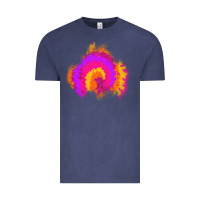 Vintage Denim tie dye glitter patch Vintage Tee - AdoDesignShop