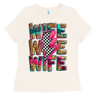 Bone race wife wife wife lightningbolt Ladies Tee - Zillion Design Studio