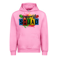 Fuchsia Pink autism support squad Urban Hoodie - OliviaCreatesArt