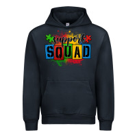 Navy autism support squad Urban Hoodie - OliviaCreatesArt