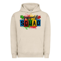 Pigment French Oak autism support squad Urban Hoodie - OliviaCreatesArt